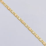 Flat Mariner Chain 1.85 g / 17 3/4 in / 1.55 mm Three Golds 18K