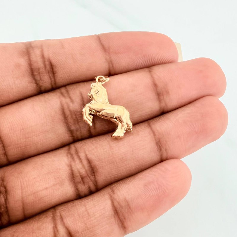 Dije Caballo 0.55 g / 3/4 in Oro Amarillo 18K