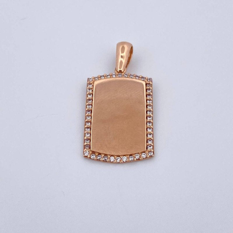 Dije Placa 2.5gr /  / 2.6cm / Oro 18K $