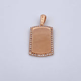 Dije Placa 2.5gr /  / 2.6cm / Oro 18K $