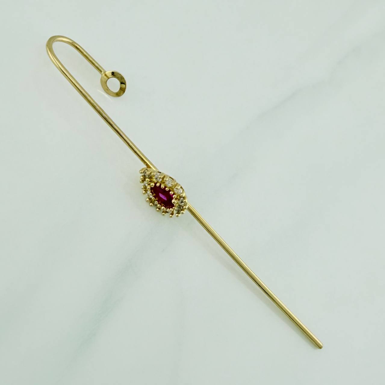 Industrial Piercing 2.25 g / 1/2 in 18K Yellow Gold