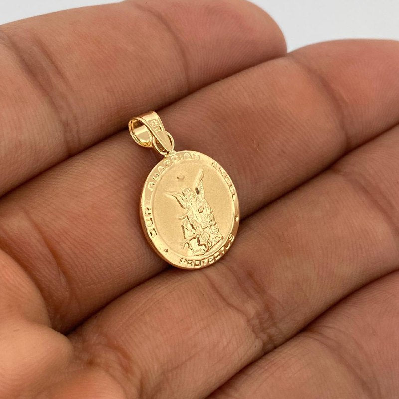 Pendant Guardian Angel 1.25gr / 1in / 18K Gold +0$