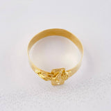 Anillo Cruz Cristo 1.9g / T10 Oro Amarillo 18K