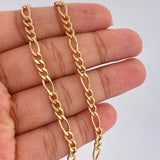 Cadena Figaro 9.55gr / 60cm / Oro Amarillo +1 18K $