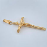 Dije Cruz Cristo 2.1gr / 1 3/4 in / Oro Amarillo 18K &