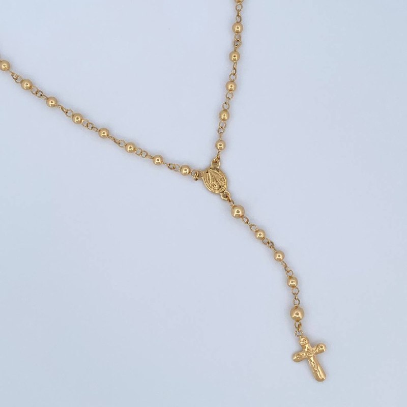 Miraculous Virgin Rosary 6.05gr / 49.5cm / 18K Yellow Gold &