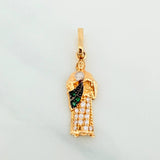 Pendant Saint Jude 1.15 g / 1 in Three Golds 18K