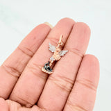 Pendant Saint Michael 1.75 g / 1 in Three Golds 18K