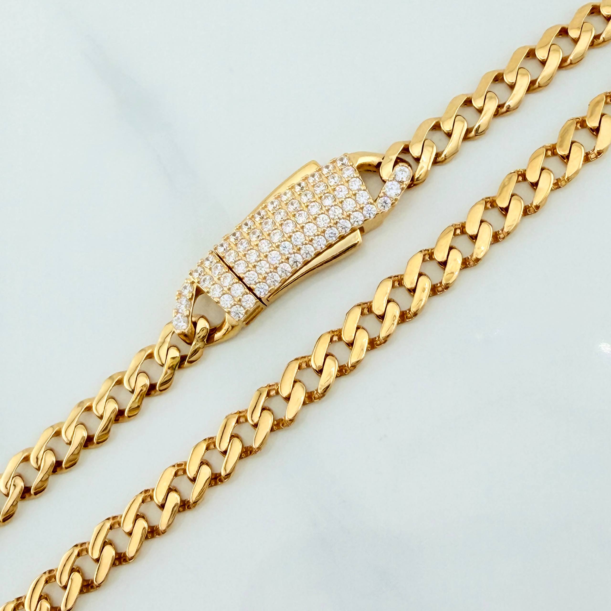 Cuban Links 15.85 g / 24 1/4 in / 4.4 mm 18K Yellow Gold
