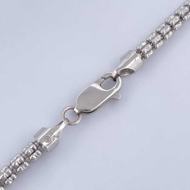 Ice Chain 21gr / 26in / White Gold +4 14K Italy &