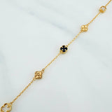 Pulso Trebol Aro Seguido 3.2 g / 8 1/4 in / 4.8 mm Oro Amarillo 18K