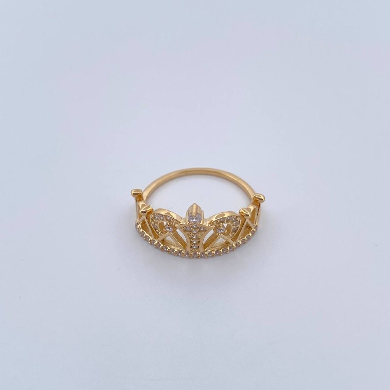 Crown Ring 2.85gr / Size 7 / 18K Gold &