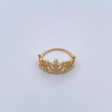 Crown Ring 2.85gr / Size 7 / 18K Gold &