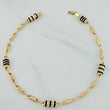 Tobillera Rustico Cilindro Barril 7.15 g / 11 in / 5.3 mm Oro Amarillo 18K