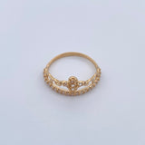 Tiara Ring 1.85gr / Size 7 1/4 / 18K Gold &