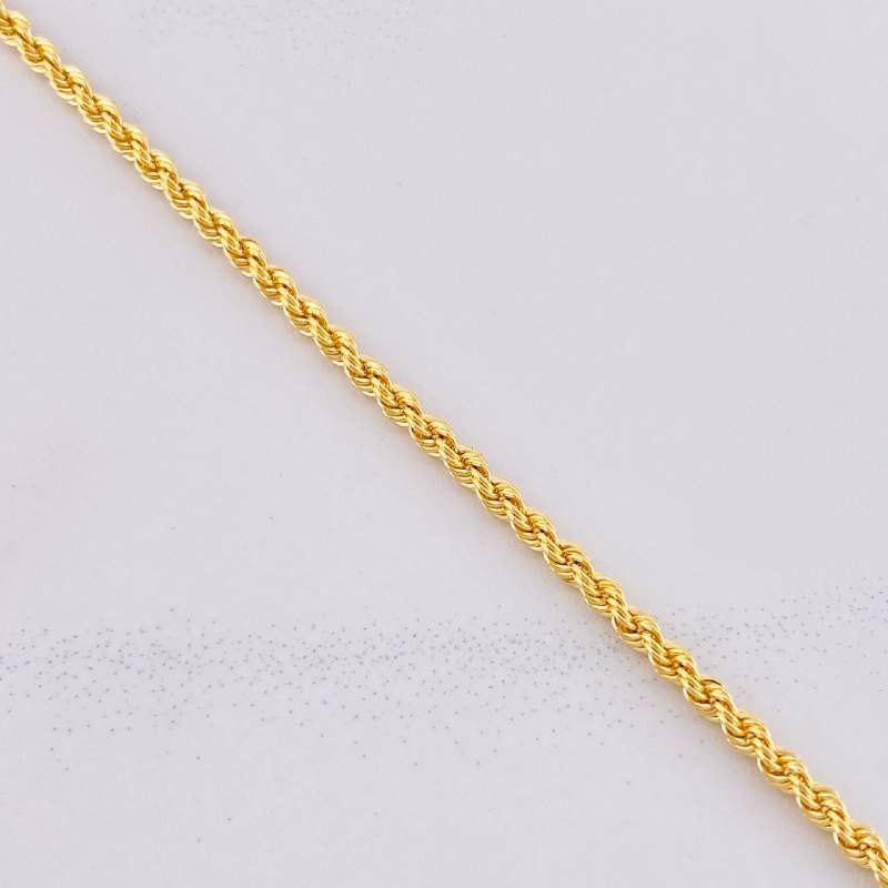 Anklet Lazo 2.4g / 10 in / 2.7mm Yellow Gold 18K