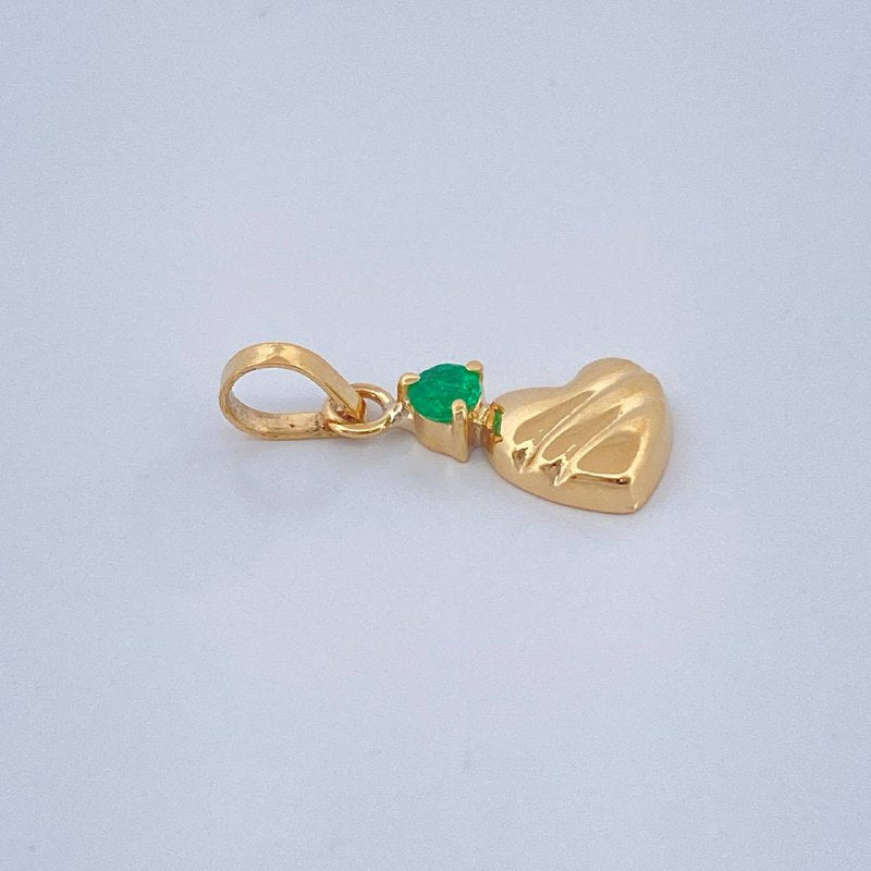 Dije Figura Corazon 0.35gr / 3/4 in / Oro Amarillo 18K $