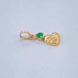 Dije Figura Corazon 0.35gr / 3/4 in / Oro Amarillo 18K $