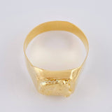 Signet Ring Horse 3.05 g / T9 3/4 18K Yellow Gold