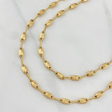 Rustic Paris Chain 10.45 g / 23 1/2 in / 3.5 mm 18K Yellow Gold