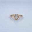Anillo Trebol 1.95gr / T6 3/4 / Oro 18K &