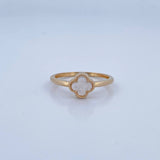 Anillo Trebol 1.95gr / T6 3/4 / Oro 18K &