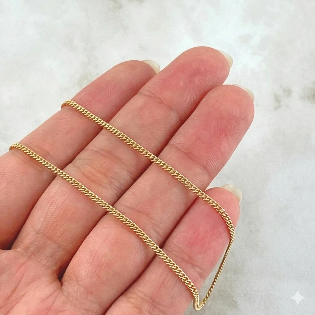 Cuban Links 2.05 g / 24 in / 2 mm 18K Yellow Gold