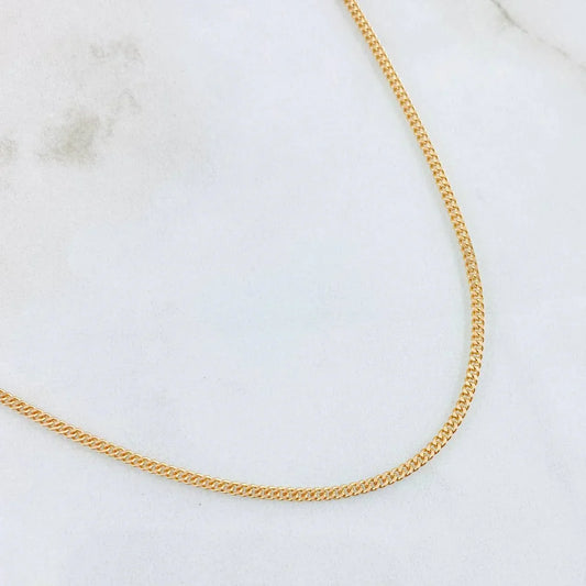 Cadena Cubana 2.1g / 61cm / 2.6mm Oro Amarillo 18K