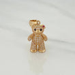 Articulated Bear Bow Pendant 4.6 g / 1 1/4 in 18K Yellow Gold