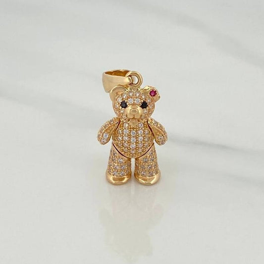 Dije Oso Articulado Moño 4.6 g / 1 1/4 in Oro Amarillo 18K