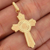Dije Cruz Rayos De Luz 1.4 g / 1 1/2 in Oro Amarillo 18K