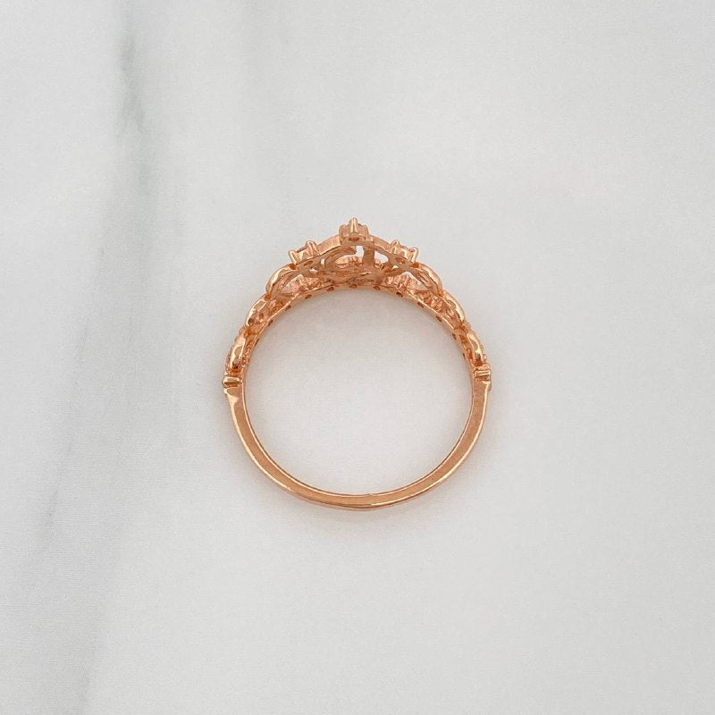 Ring 15'S Crown 1.75 g / T6 1/2 Rose Gold 18K