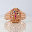 Our Lady of Guadalupe Ring 4.2 g / T8 3/4 18K Rose Gold