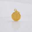 Pendant Circle Letter B 0.4g / 3/4 in Yellow Gold 18K