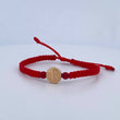 Woven Red Bracelet San Benito 0.6gr / 0.2in / 18K Gold $