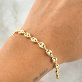 Bracelet GC 6.2gr / 8.1in / 18K Gold ©
