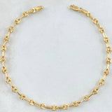 Pulso GC 2.85gr / 18cm / 3.3mm Diamantado Oro Amarillo 18K