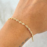 Bracelet GC 2.95gr / 8.1in / 18K Gold ©