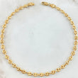 GC Anklet 4.85gr / 10.6in / 4mm / Diamond Cut 18K Gold