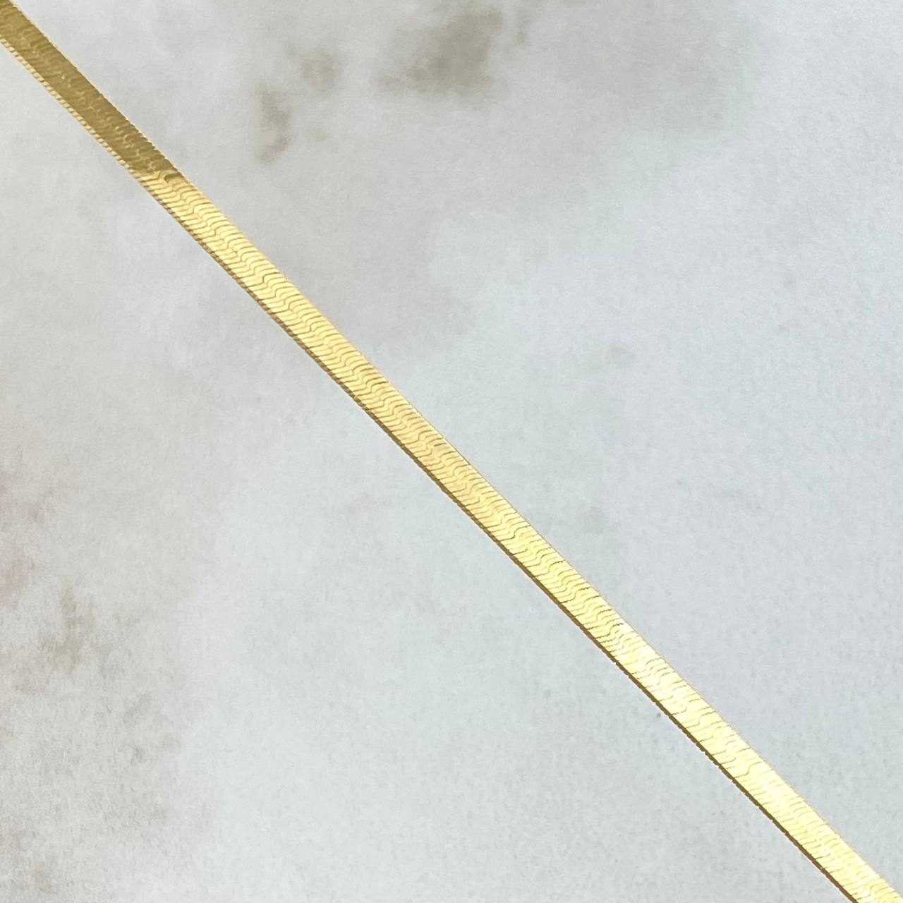 Cadena Espejo 3.05gr / 17 3/4 in / 2.1mm Oro Amarillo +3 18K
