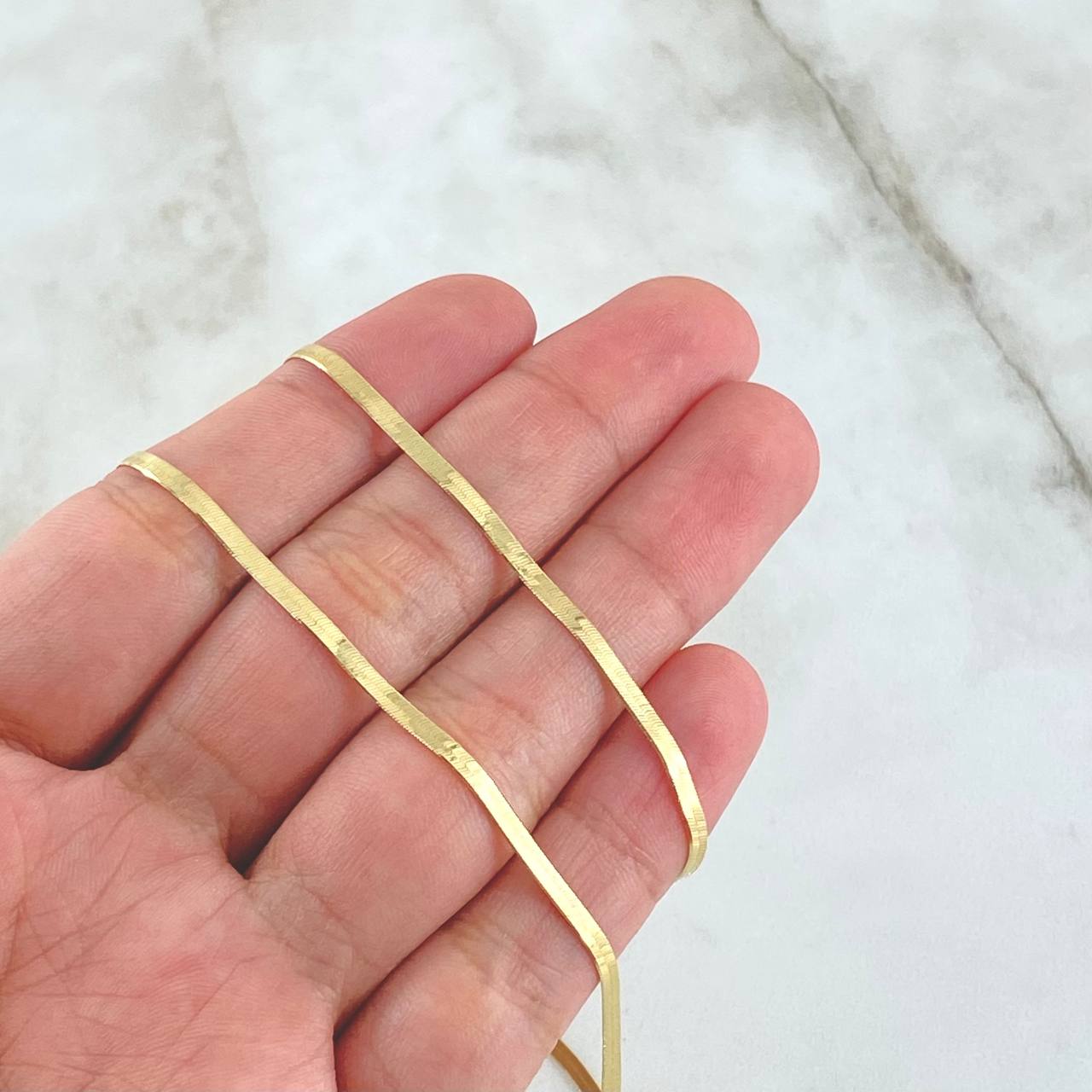 Cadena Espejo 3.5gr / 40cm / +3 Oro 18K -