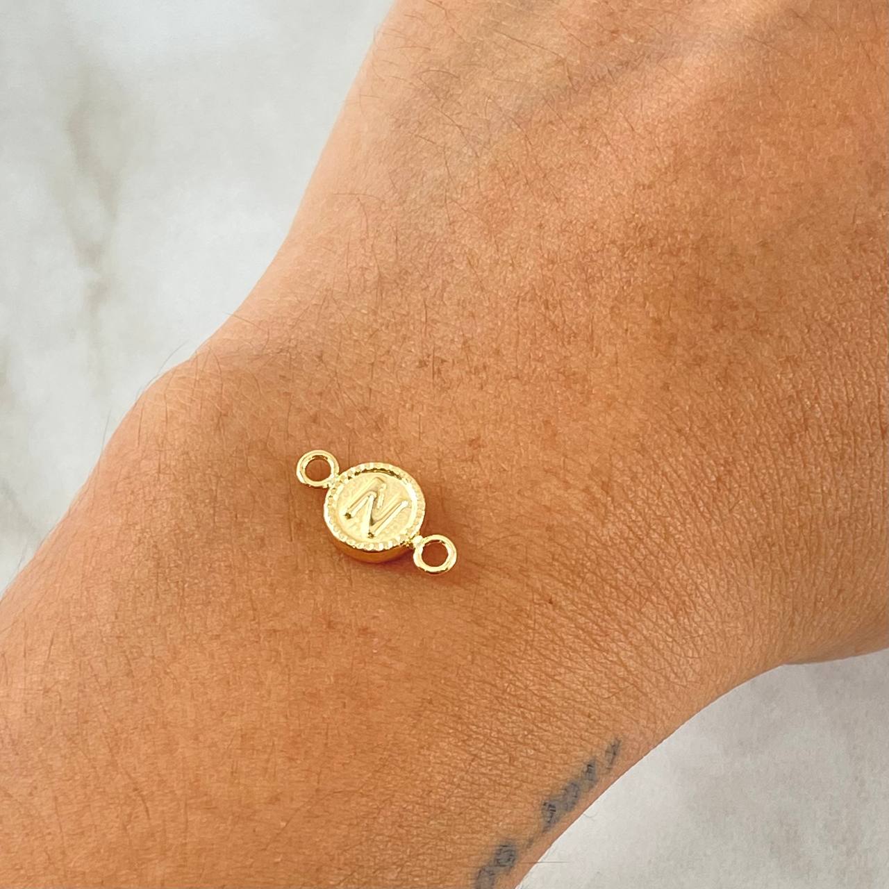 Charm Letter N 0.65gr / 1.7cm (0.7in) / 18K Gold