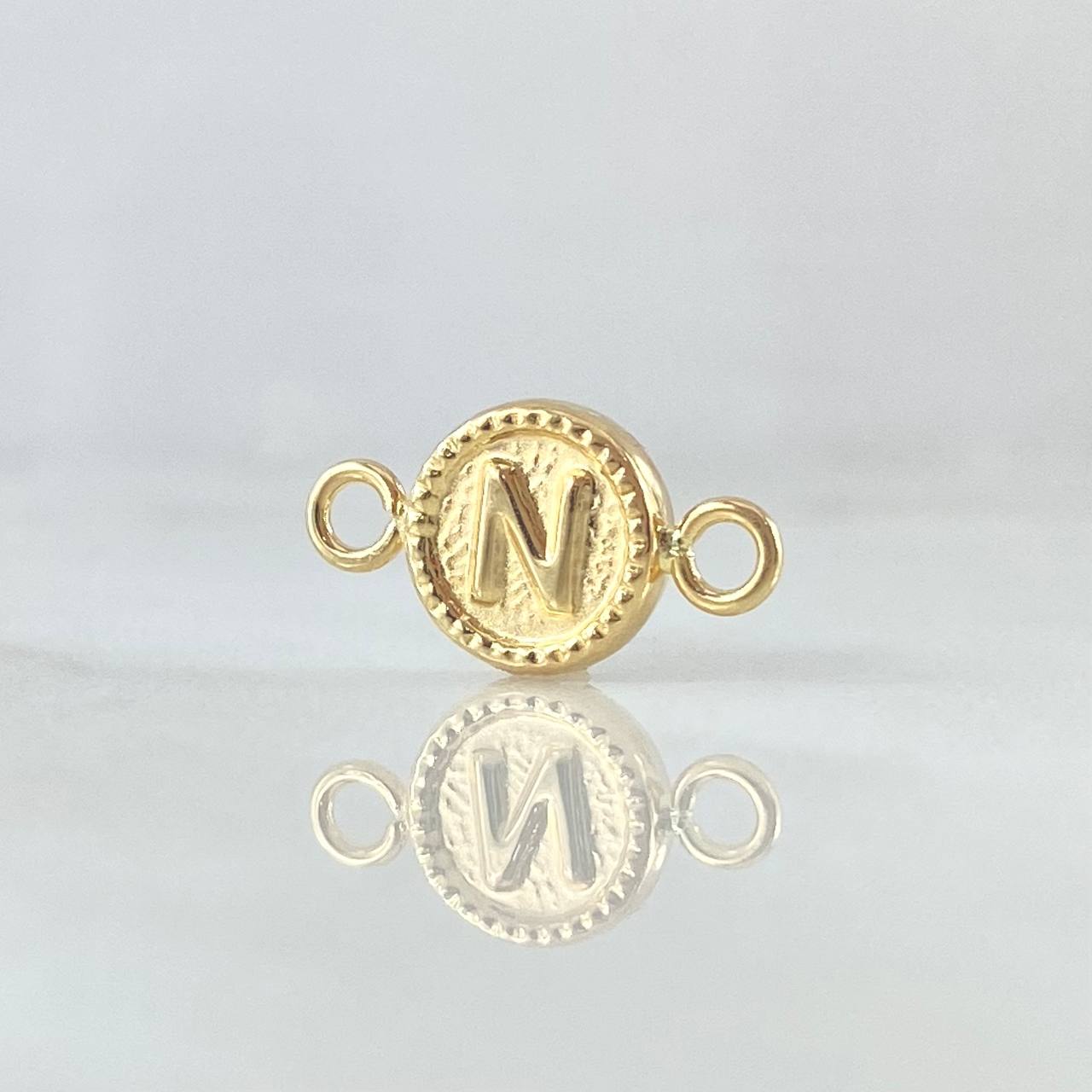 Herraje Letra N 0.45gr / 1.5cm / Oro 18K