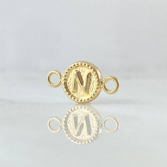 Charm Letter N 0.6gr / 0.7in / 18K Gold