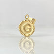 Pendant Letter G 0.55gr / 0.7in / Bordered Circle Charger 18K Gold