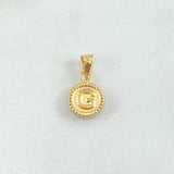 Dije Letra G 0.4gr / 1.5cm-Mate-Bordeado Oro Amarillo 18K ©