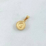 Dije Letra G Marco Bordeado 0.6g / 3/4 in Oro Amarillo 18K