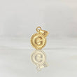 Dije Letra G 0.4gr / 1.5cm-Mate-Bordeado Oro Amarillo 18K ©