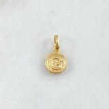 Dije Letra G 0.4gr / 1.5cm / Circulo Texturizado Oro Amarillo 18K *