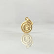 Pendant Letter G 0.35gr / 0.6in / Textured Circle 18K Gold